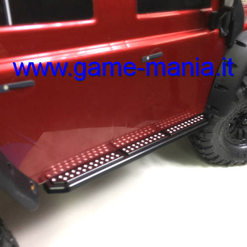 Barre sottoporta IN LEGA nere per Traxxas TRX-4 by XS