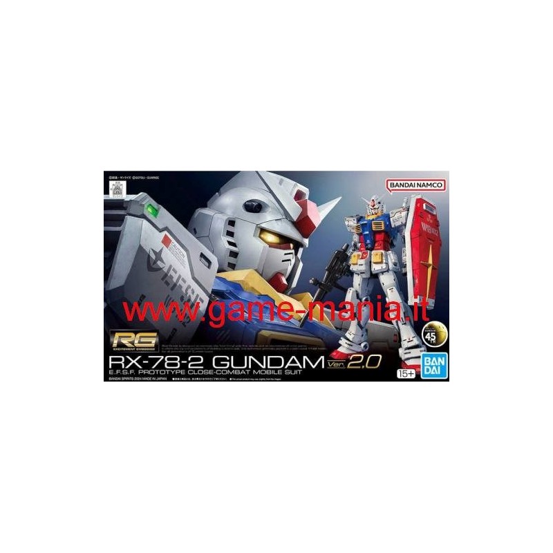RX-78-2 Gundam V2.0 scala 1:144 serie Real Grade kit by Bandai