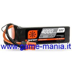4000Mah LiPo softcase 6S1P pack 22.2V 50C IC5 battery by Spektrum